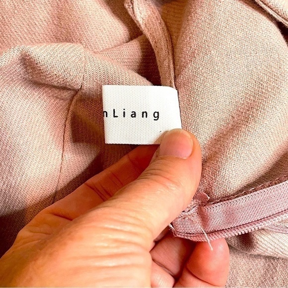 Y Liang denim dusty rose cotton dress - Picture 10 of 10